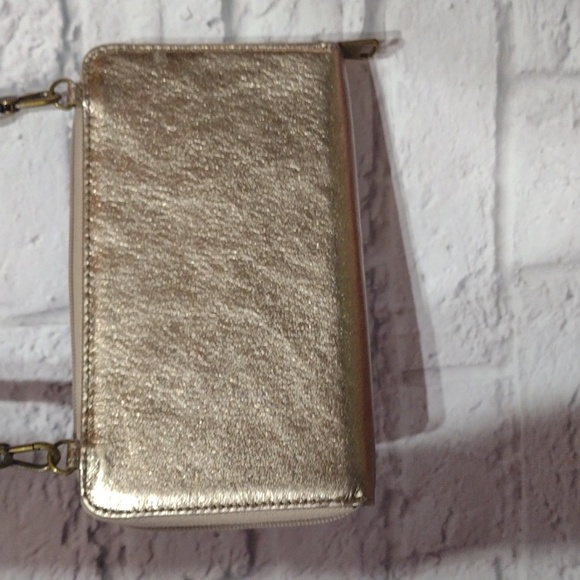 The Sak Gold Women's Phone/Wallet/Cross Bag Pre-loved - Picture 6 of 9